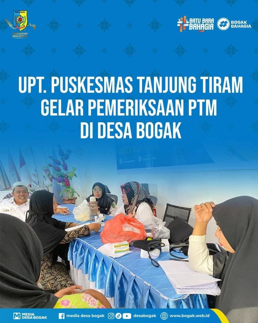 Pemerintah Desa Bogak Gelar Pemeriksaan Kesehatan Gratis: Deteksi Dini Asam Urat dan Gula Darah Demi Wujudkan Warga Sehat