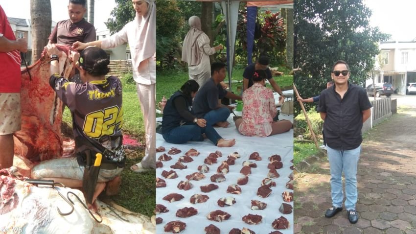 Idul Adha 1446 H, Bang Ben Berbagi Berkah: 6 Hewan Kurban Disalurkan ke Warga Cimahpar