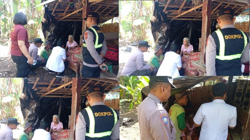 Polres Jembrana dan Relawan Gelar Home Visite untuk Lansia di Melaya
