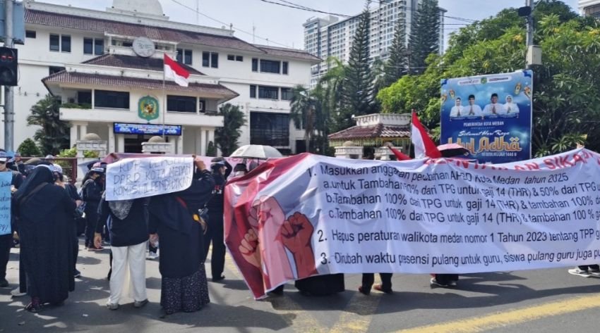 Guru di Medan Bersatu Tuntut Kenaikan TPP dan Gaji, Pemko Akui Terkendala Aturan dan Anggaran
