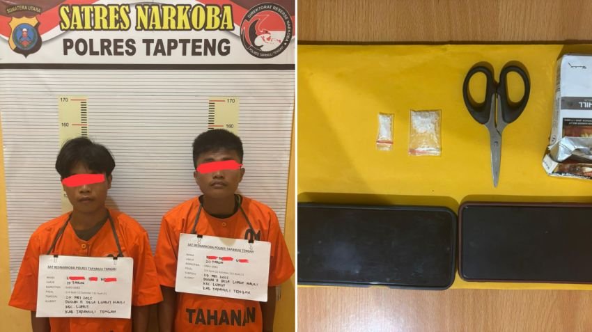Sat Narkoba Polres Tapteng Tangkap Dua Pengedar Sabu Asal Pinangsori