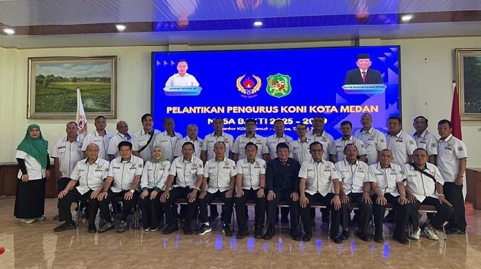 Pengurus KONI Medan Resmi Dilantik, Targetkan Peningkatan Prestasi di Porprovsu