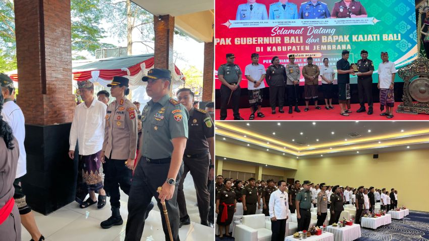 Dandim 1617/Jembrana Hadiri Peresmian Bale Kertha Adhyaksa, Perkuat Sinergi Penegakan Hukum Berbasis Kearifan Lokal