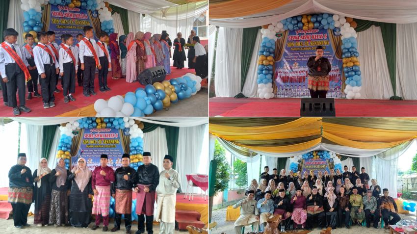 Pelepasan Siswa SDN 003/IX Senaung Tahun 2025 Berlangsung Meriah dan Penuh Haru
