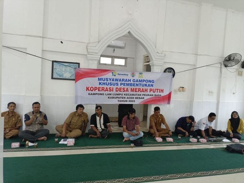 Koperasi Merah Putih Syariah Gampong Lam Lumpu Resmi Disahkan Menteri Kehakiman, Siap Sejahterakan Anggota