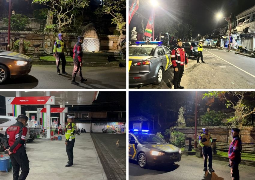 Cegah Kriminalitas, Polsek Bali Intensifkan Blue Light Patrol Sisir Titik Rawan di Bangli