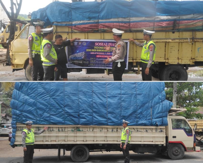 Wujudkan Kamseltibcarlantas, Sat Lantas Polres Sibolga Gencarkan Sosialisasi Overload dan Overdimensi