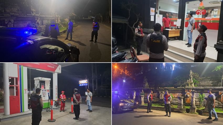 Polsek Bangli Intensifkan Blue Light Patrol, Jaga Keamanan Malam Hari