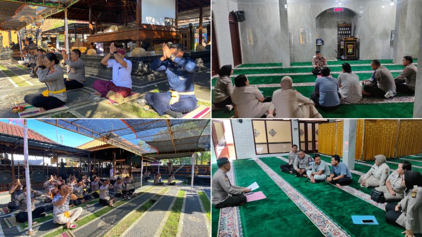 Polres Jembrana Gelar Binrohtal Serentak, Perkuat Keimanan dan Mental Personel