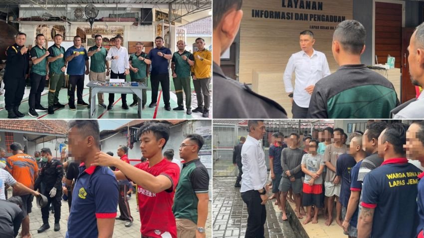 Lapas Jember Gelar Razia Insidentil, Komitmen Wujudkan Zero Halinar