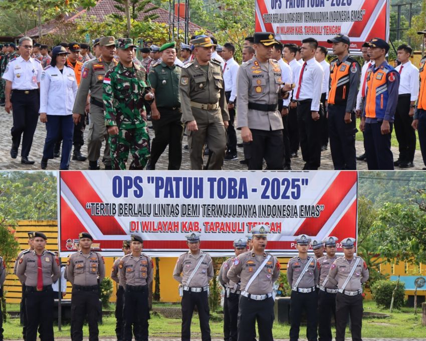 Polres Tapanuli Tengah Tingkatkan Kesiapan Personel Melalui Latpraops Jelang Operasi Patuh Toba 2025