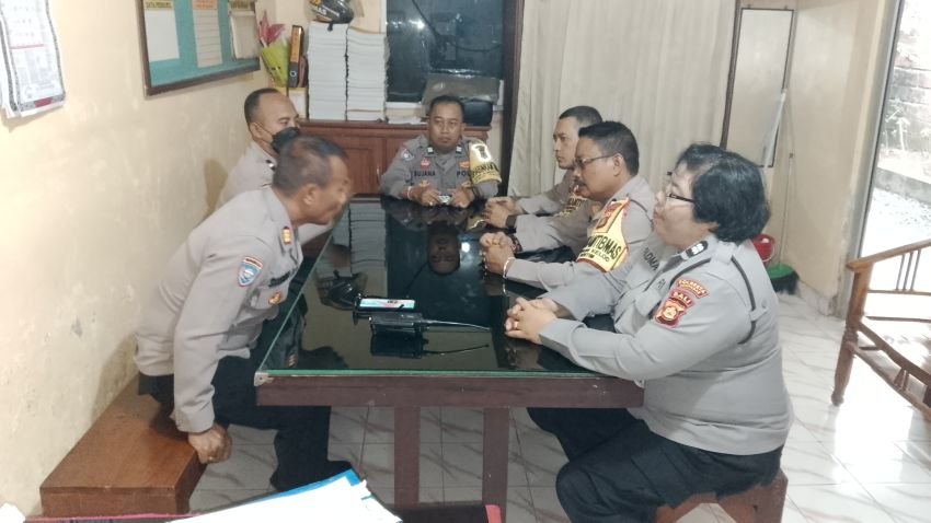 Unit Binmas Polsek Dentim Gelar Anev, Tegaskan Komitmen Pelayanan Publik dan Ketahanan Pangan