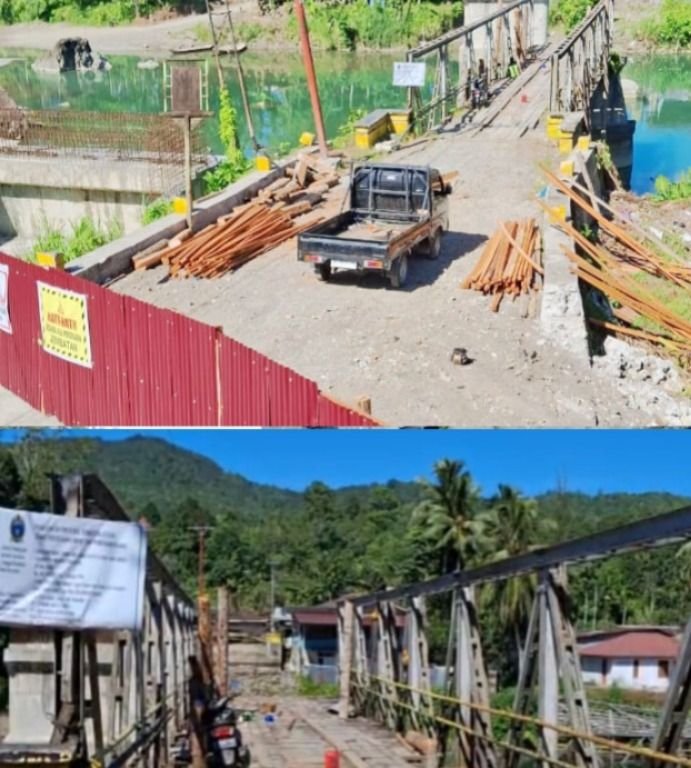 Pembangunan Jembatan Idano Noyo di Nias Barat Mulai Dikerjakan, Warga Sambut Antusias