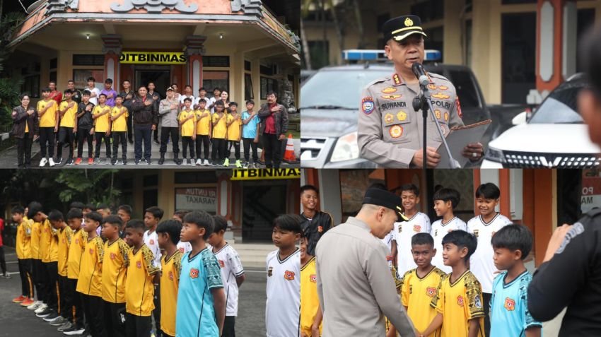 Dir Binmas Polda Bali Resmi Lepas Tim Bhayangkara Bali FC Dalka Menuju Piala Soeratin 2025