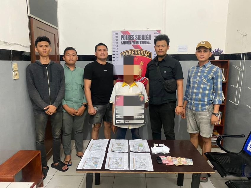 Polres Sibolga Tangkap Pelaku Judi Hongkong, Barang Bukti Uang Tunai dan Tafsir &ldquo;Pak Tuntung&rdquo; Diamankan