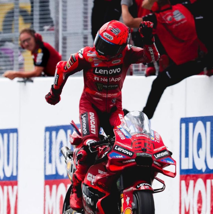 Marquez Juara MotoGP Jerman 2025, Dominasi di Sachsenring & Selebrasi "Aura Farming" Jadi Sorotan