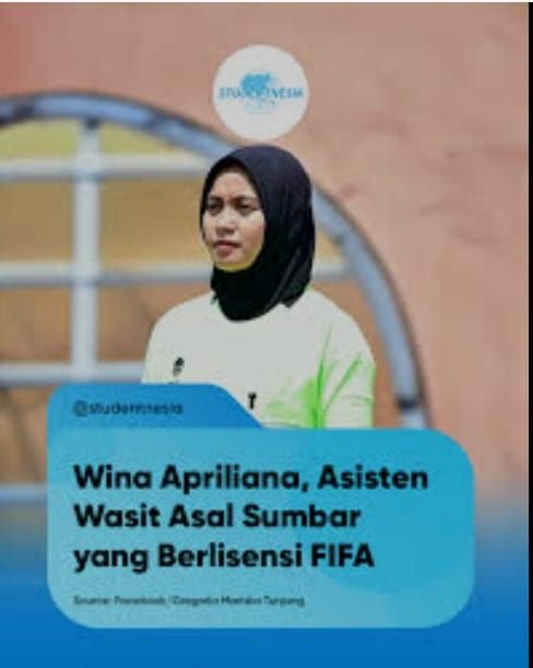 Wina Apriliana Putri, Wasit Perempuan Asal Sumatera Barat Bertugas di Dua Laga Internasional Australia vs Panama