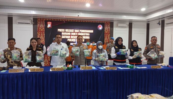 Polres Asahan Bongkar Gudang Sabu 21 Kg, Empat Warga Aceh Diamankan