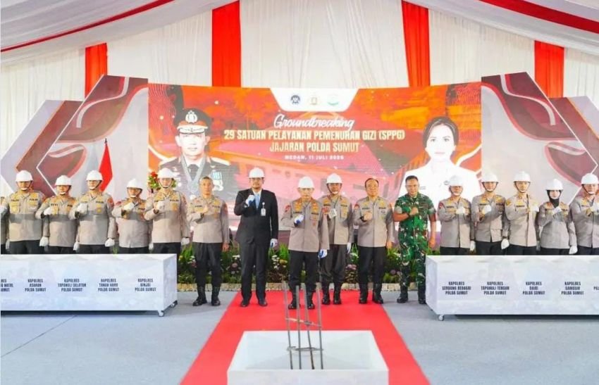 Kapolri Lakukan Groundbreaking 29 Dapur SPPG di Sumut, Dukung Program Makan Bergizi Gratis