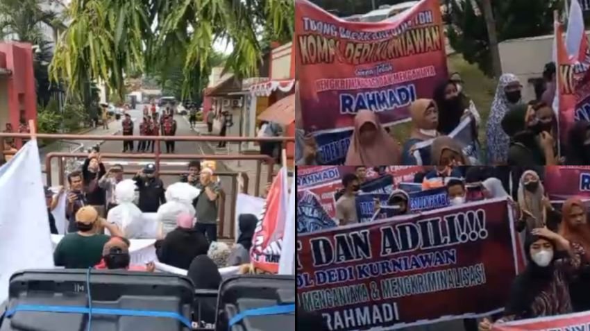 Ratusan Warga Geruduk Polda Sumut, Desak Pemecatan Kompol DK atas Dugaan Kriminalisasi
