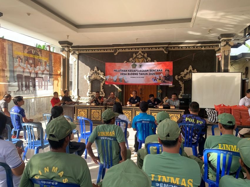 Babinsa Desa Budeng Hadiri Latihan Kesiapsiagaan Bencana, Wujudkan Ketahanan Masyarakat Hadapi Ancaman Alam