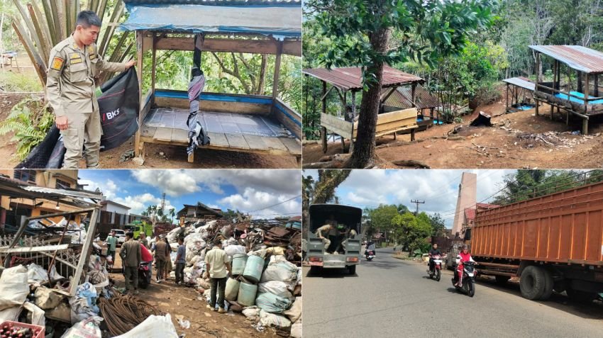 Satpol PP Padangsidimpuan Tertibkan Lokasi Rawan Pelanggaran dan Edukasi Pemilik Pondok di Simarsayang