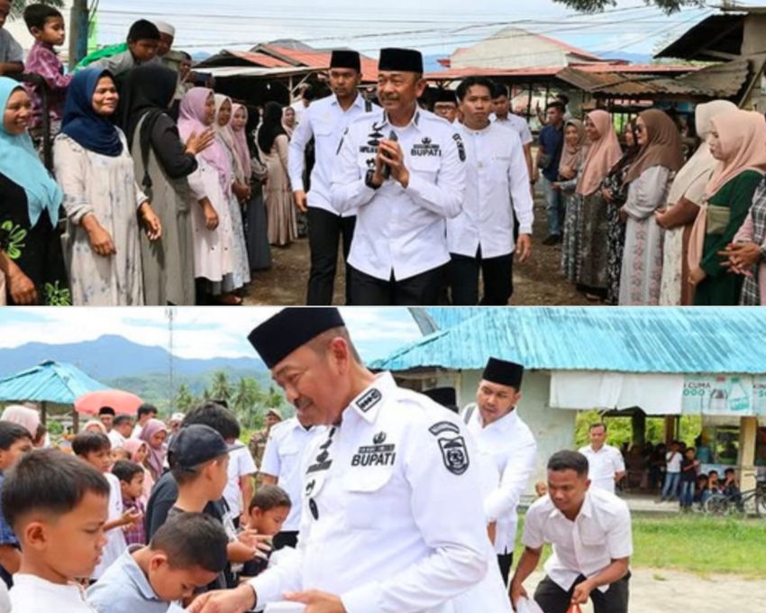 Santuni Anak Yatim, Bupati Saipullah Ingatkan Bahaya Kecanduan Gawai Ancam Masa Depan Anak