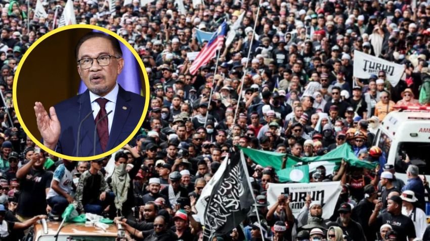 Puluhan Ribu Warga Malaysia Gelar Aksi Demo, Desak PM Anwar Ibrahim Mundur