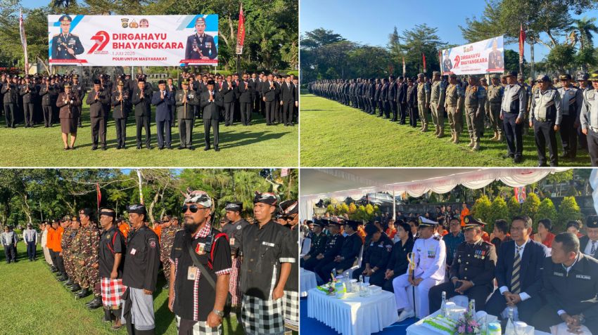 Peringati HUT Bhayangkara ke-79, Polres Jembrana Tegaskan Komitmen &ldquo;Polri untuk Masyarakat&rdquo;