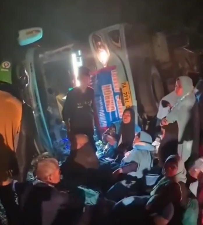 Bus Rombongan Jemaah Umrah Alami Kecelakaan di Muba, Empat Orang Meninggal Dunia