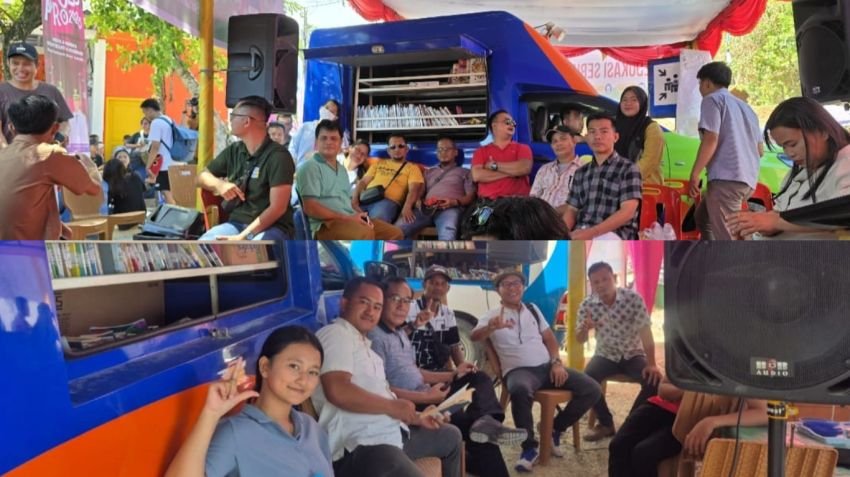 Dukung Surfing Afulu Pro 2025, Dinas Perpustakaan Nias Utara Gaungkan Literasi di Tengah Event Internasional
