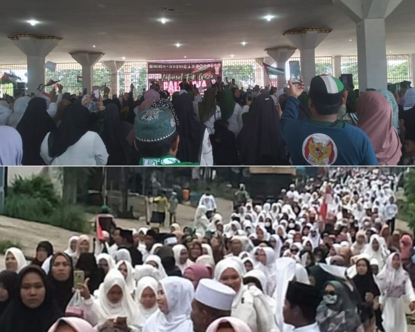 Ribuan Warga Labusel Gelar Aksi Solidaritas untuk Palestina, Bersatu dalam Doa dan Donasi