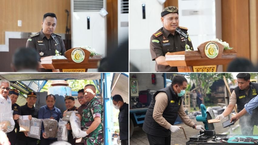Kejari Badung Musnahkan Barang Bukti dari 199 Perkara Pidana dan Teken MoU dengan Fakultas Hukum Unud