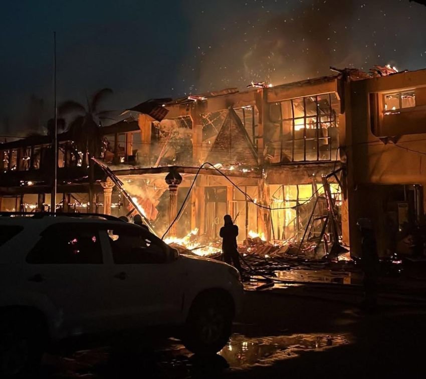 Kantor Disnakertrans Riau Ludes Terbakar, Tidak Ada Korban Jiwa