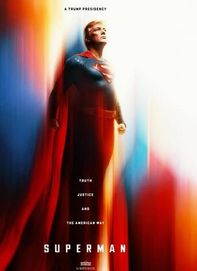 Akun Gedung Putih Unggah Gambar Trump Sebagai Superman, Netizen: Merusak Karakter Ikonik!