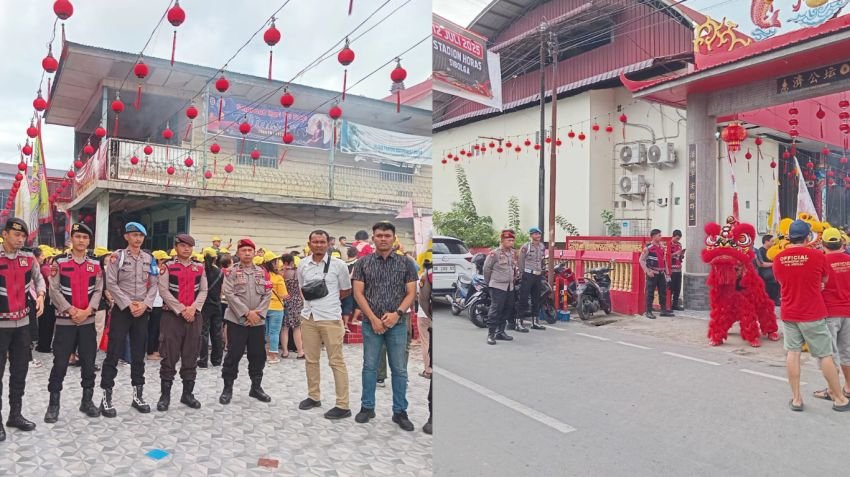 Polres Sibolga Amankan Perayaan Ulang Tahun Dewa Chi Kung di Klenteng Cetiya Sakyamuni
