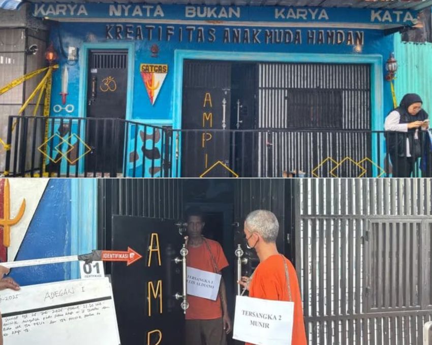 Polda Sumut Gelar Rekonstruksi Kasus Home Industri Ekstasi di Medan Maimun, 23 Adegan Diperagakan
