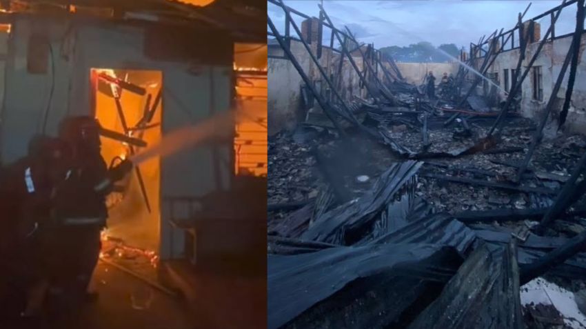 Kebakaran Hebat di Medan Barat, 25 Rumah Kos-Kosan Ludes Terbakar