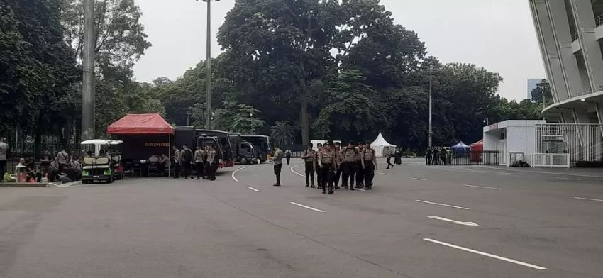 691 Personel Gabungan Dikerahkan Amankan Laga Timnas Indonesia U-23 vs Brunei di GBK