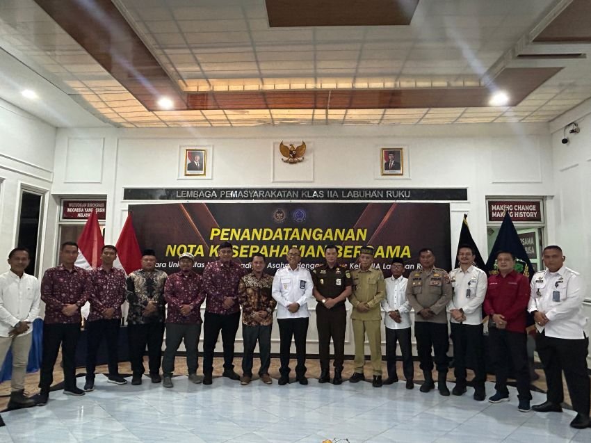 Lapas Labuhan Ruku Teken Kerjasama dengan Universitas Muhammadiyah Asahan untuk Tingkatkan Kualitas Pendidikan Warga Binaan