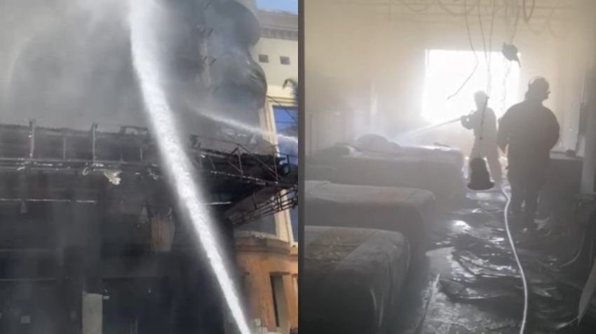Gedung Madina Al Munawwarah Asrama Haji Medan Terbakar, Petugas Masih Berupaya Lakukan Pemadaman