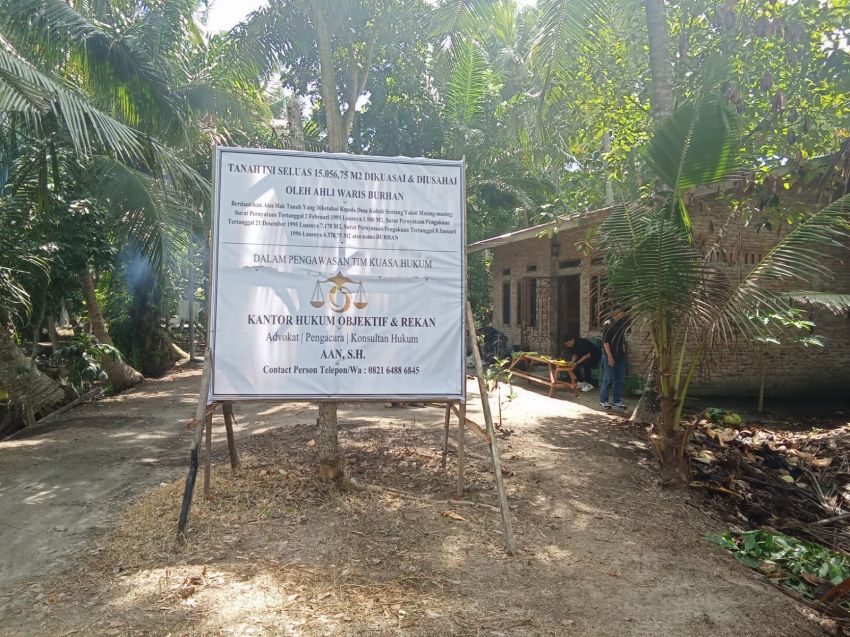 Leo Damanik Dkk Diduga Serobot Tanah Ahli Waris Burhan