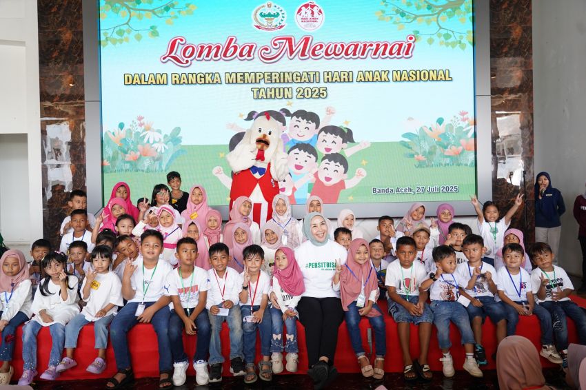 Persit Kartika Chandra Kirana Daerah IM Gelar Lomba Mewarnai Semarakkan Hari Anak Nasional