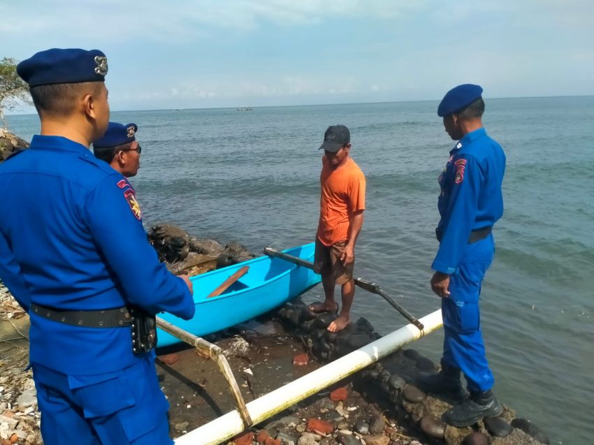 Polairud Polres Jembrana Gencarkan Patroli Yustisi dan Sambang Pesisir di Pantai Baluk Rening