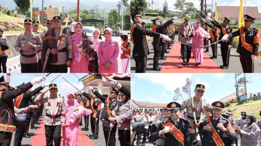 Kapolres Tapanuli Selatan Resmi Berganti: AKBP Yon Edi Winara Disambut, AKBP Yasir Ahmadi Dilepas Penuh Kehormatan