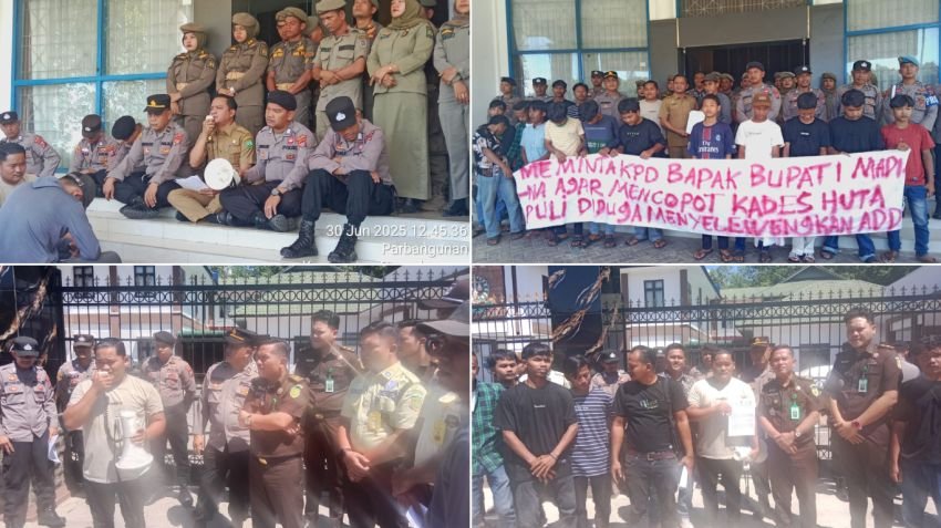 Gabungan Mahasiswa Masyarakat Peduli Hukum Gelar Aksi Unjuk Rasa Tuntut Penyelidikan Dugaan Korupsi Dana Desa Hutapuli