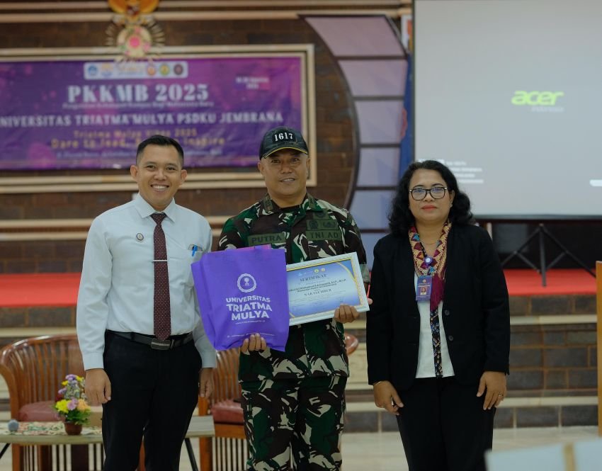 Pasi Ops Kodim Jembrana Beri Pembekalan Wawasan Kebangsaan kepada Mahasiswa Universitas Triatma Mulya