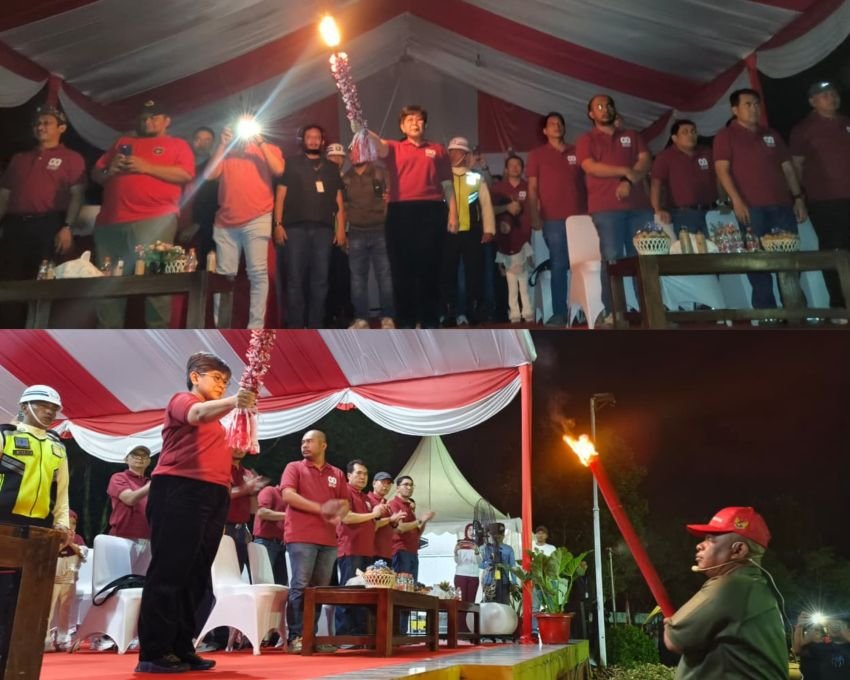 Ribuan Warga Meriahkan Pawai Obor INALUM, Nyala Semangat Kemerdekaan HUT RI ke-80