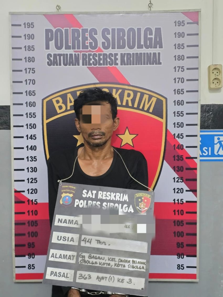 Berkat Informasi Warga, Polres Sibolga Berhasil Ungkap Kasus Pencurian Pintu Aluminium di Taman Alun-Alun Kota