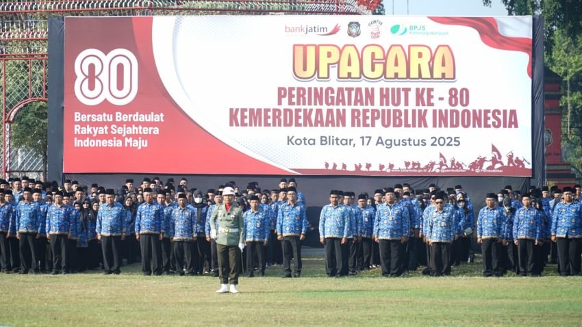 Rangkaian Upacara HUT RI Ke-80 di Blitar Raya Berjalan Lancar, Forkopimda Ucapkan Terima Kasih Kepada Seluruh Warga Blitar